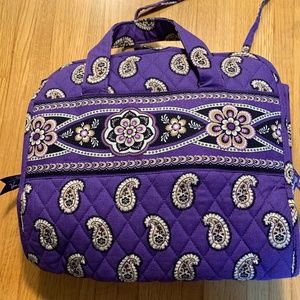 Purple Paisley Vera Bradley Hanging Travel Bag